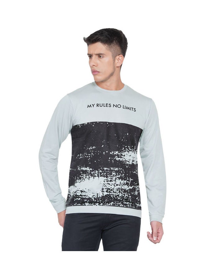 لورين سميث كنزة فضفاضة جرافيك رمادي - Image 1