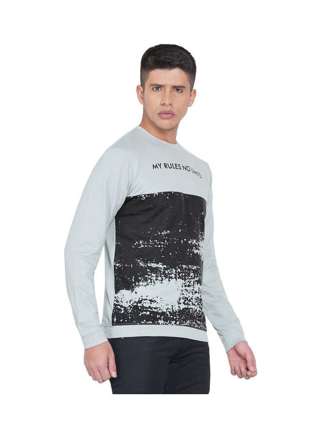 لورين سميث كنزة فضفاضة جرافيك رمادي - Image 3