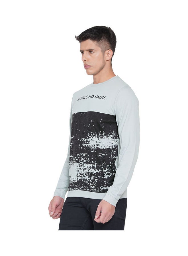 لورين سميث كنزة فضفاضة جرافيك رمادي - Image 4