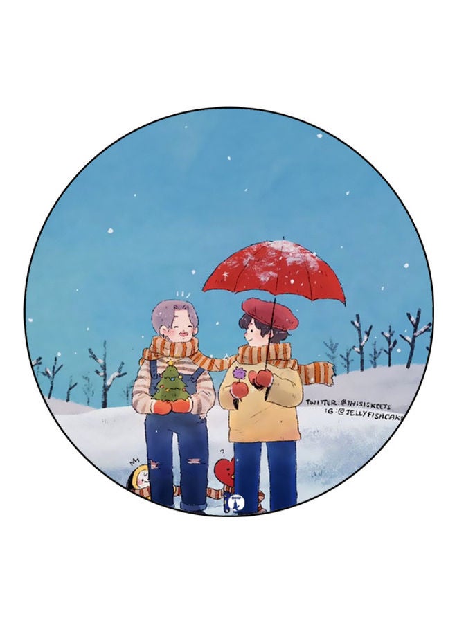 بي بي لوحة ماوس مزينة بطبعة متعدد الألوان - Image 1