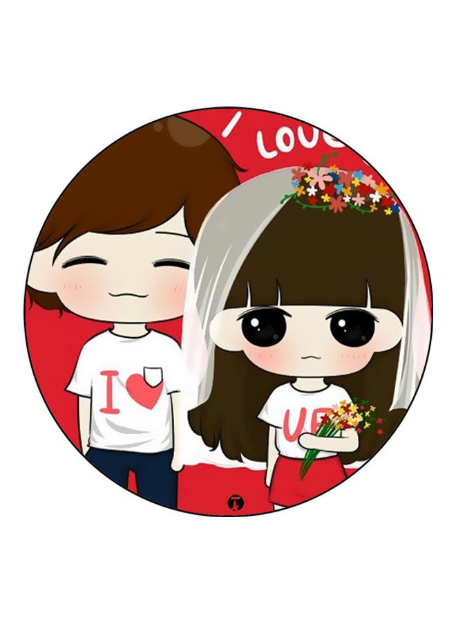 بي بي لوحة ماوس مزينة بطبعة متعدد الألوان - Image 1