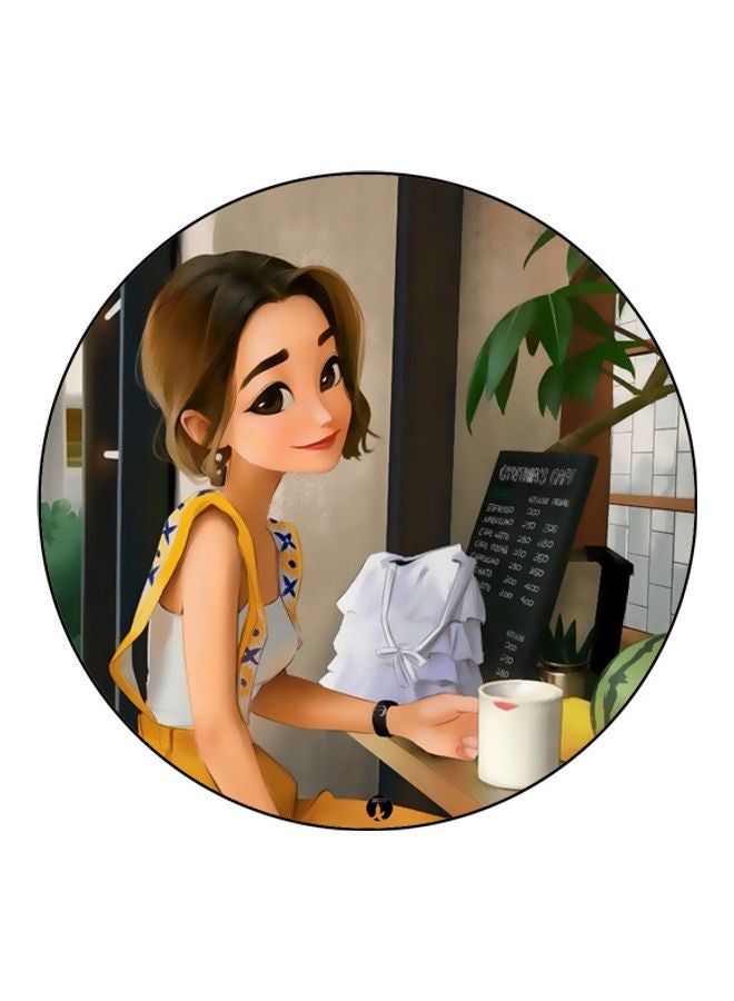 بي بي لوحة ماوس مزينة بطبعة متعدد الألوان - Image 1