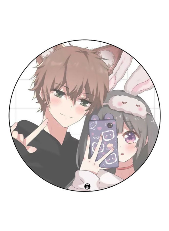 بي بي لوحة ماوس مزينة بطبعة متعدد الألوان - Image 1