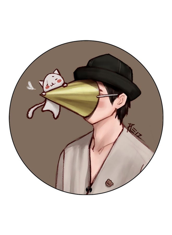 بي بي لوحة ماوس مزينة بطبعة متعدد الألوان - Image 1