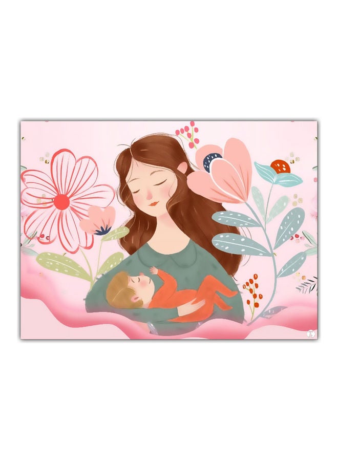 بي بي لوحة ماوس مزينة بطبعة متعدد الألوان - Image 1