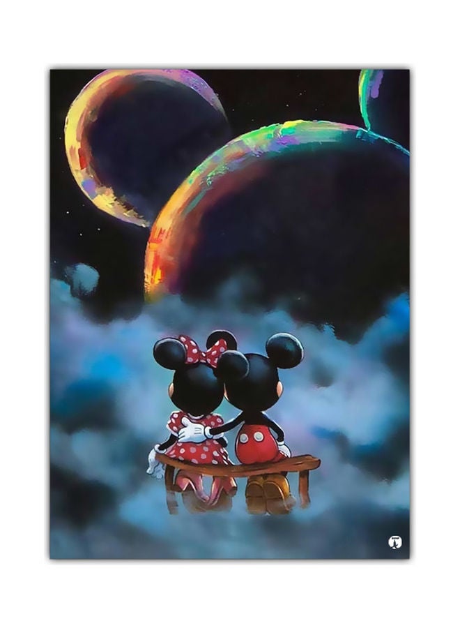 بي بي لوحة ماوس مزينة بطبعة متعدد الألوان - Image 1