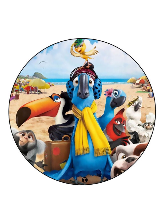 بي بي لوحة ماوس مزينة بطبعة متعدد الألوان - Image 1