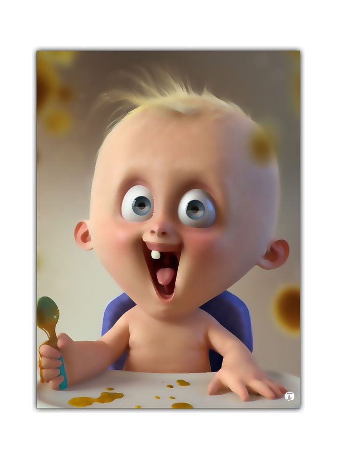 بي بي لوحة ماوس مزينة بطبعة متعدد الألوان - Image 1