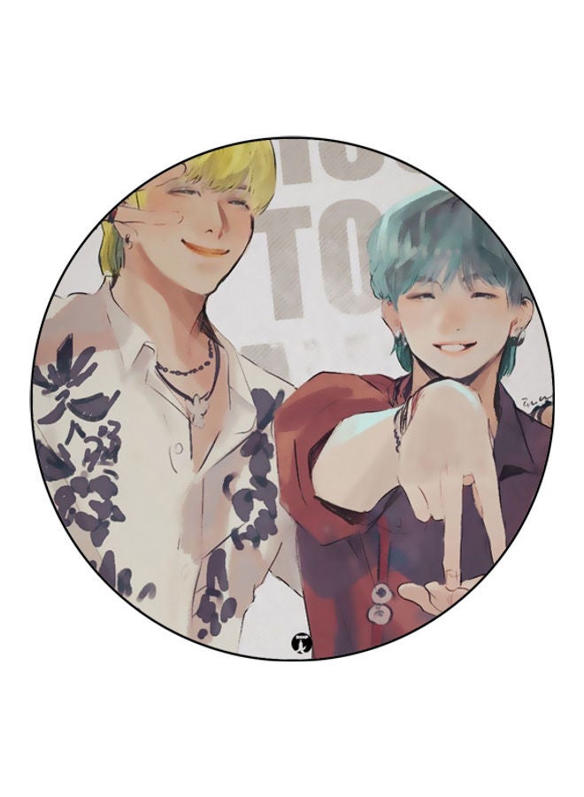 بي بي لوحة ماوس مزينة بطبعة متعدد الألوان - Image 1