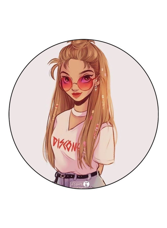 بي بي لوحة ماوس مزينة بطبعة متعدد الألوان - Image 1