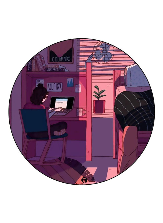 بي بي لوحة ماوس مزينة بطبعة متعدد الألوان - Image 1