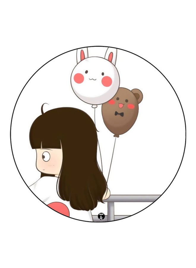 بي بي لوحة ماوس مزينة بطبعة متعدد الألوان - Image 1