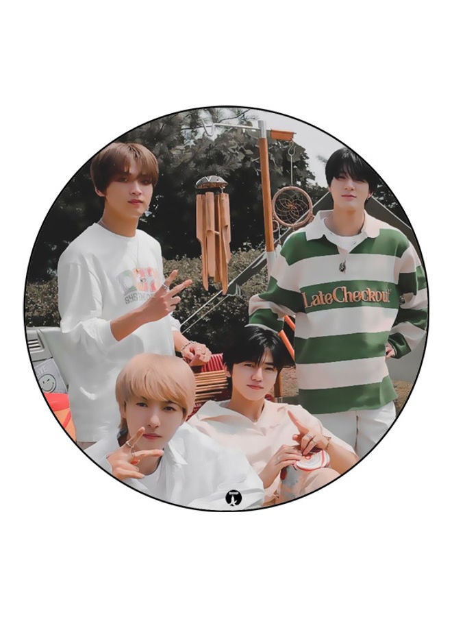 بي بي لوحة ماوس مزينة بطبعة متعدد الألوان - Image 1