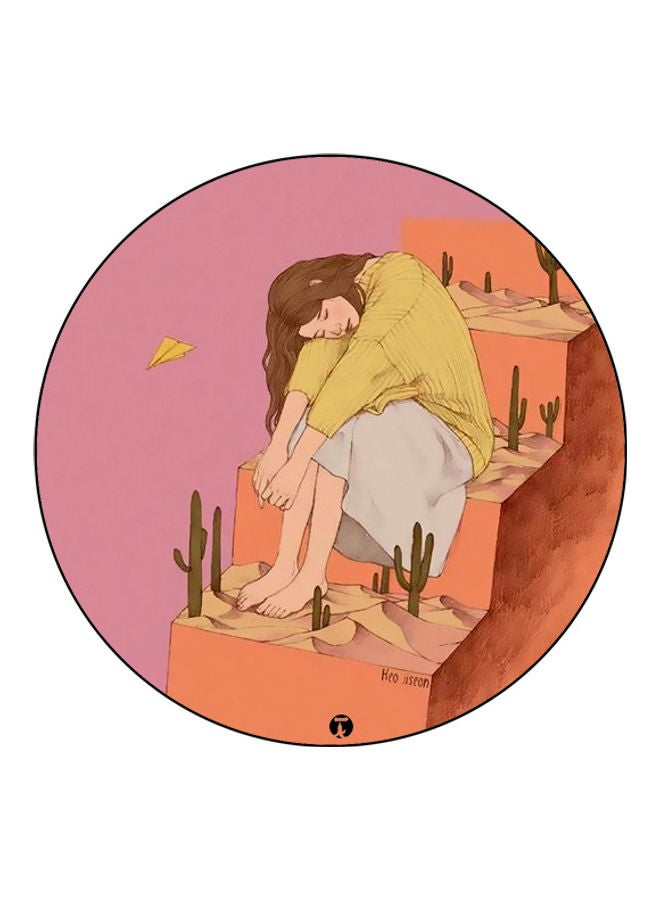 بي بي لوحة ماوس مزينة بطبعة متعدد الألوان - Image 1