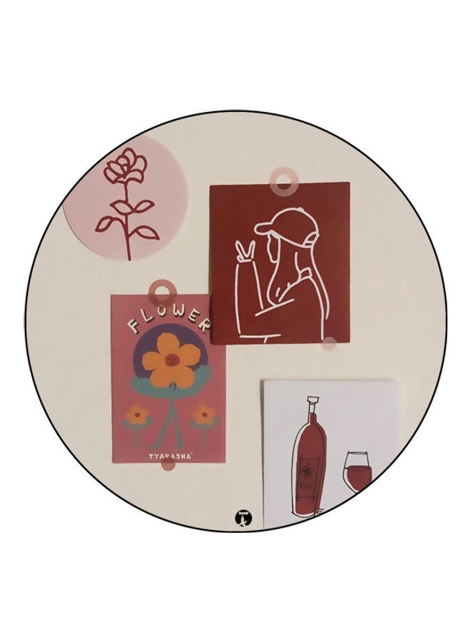 بي بي لوحة ماوس مزينة بطبعة متعدد الألوان - Image 1