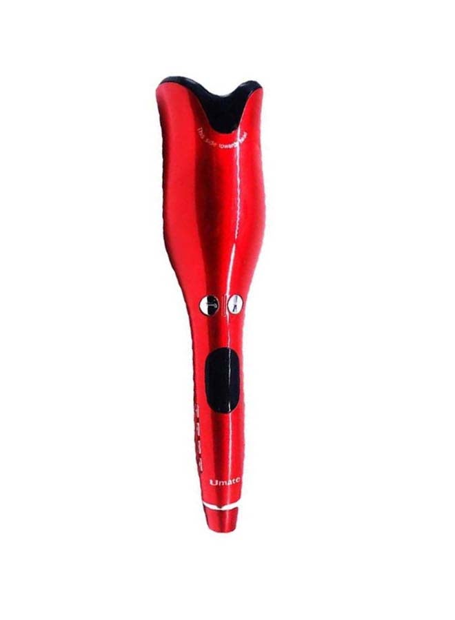 Rose Shape Multi-Function LCD Curling Iron Red - Image 2