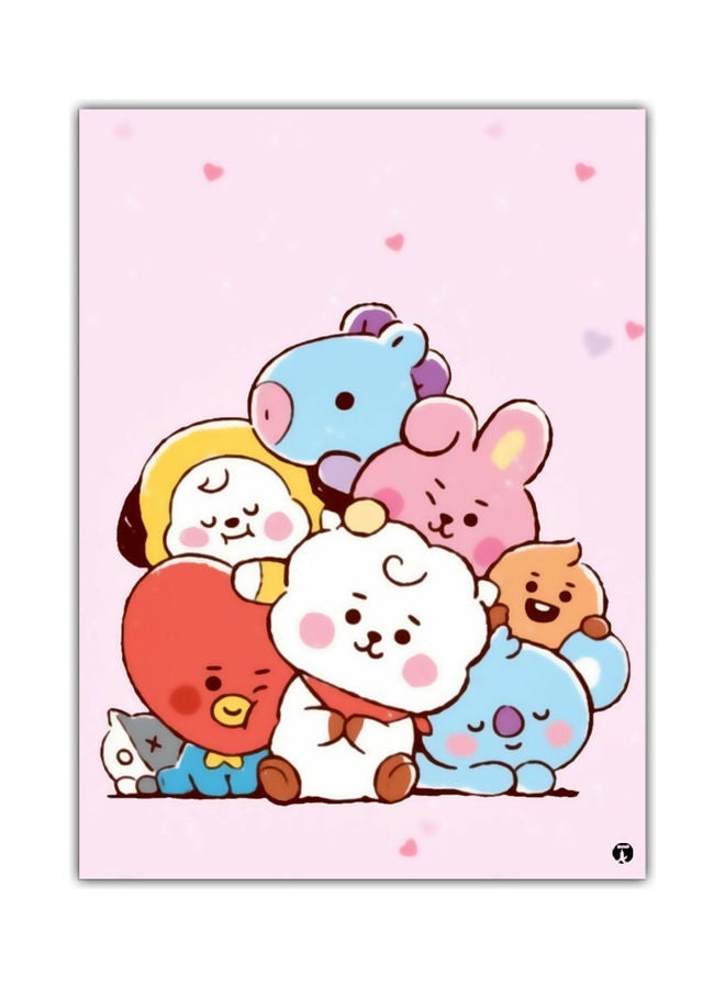 بي بي لوحة ماوس مزينة بطبعة متعدد الألوان - Image 1