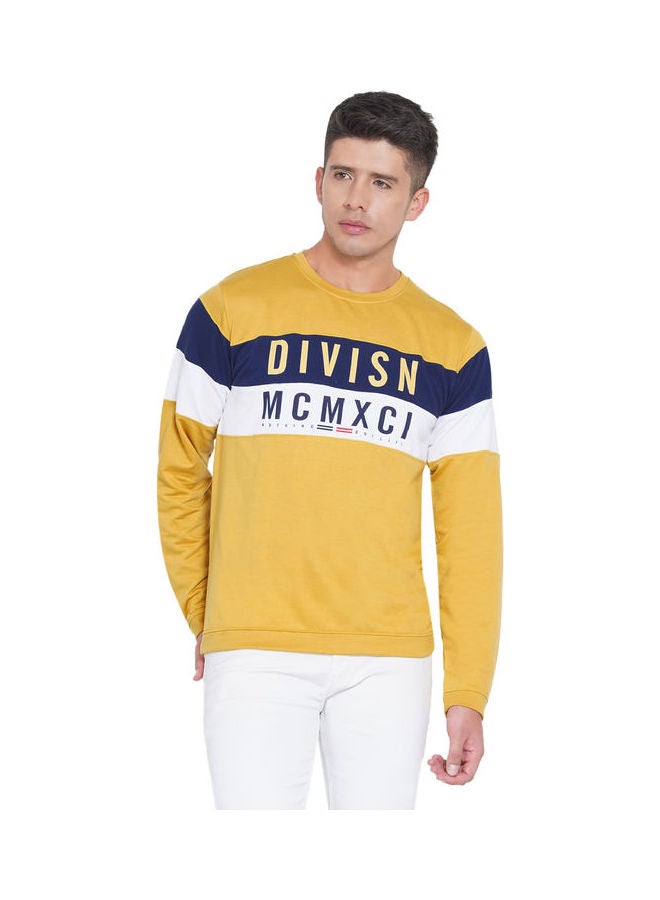 لورين سميث كنزة فضفاضة جرافيك أصفر - Image 1