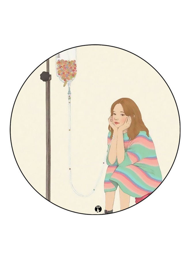 بي بي لوحة ماوس مزينة بطبعة متعدد الألوان - Image 1