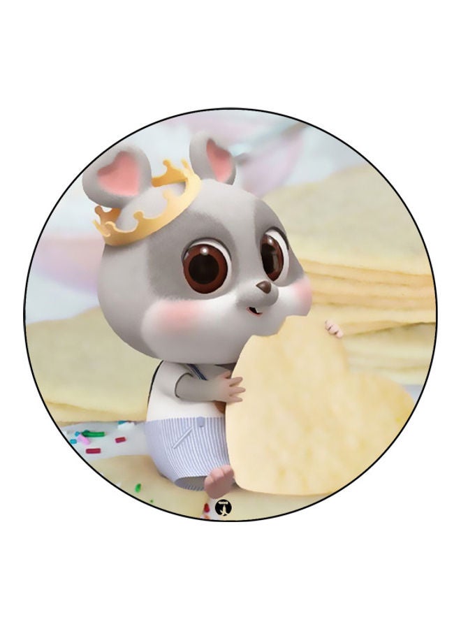 بي بي لوحة ماوس مزينة بطبعة متعدد الألوان - Image 1