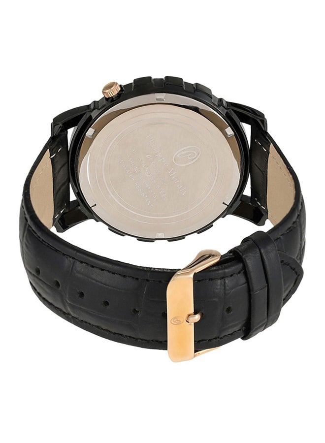 فيليب مورالي السويسرية طقم ساعة يد مستديرة بعقارب مع قلم طراز L1017BPV1050RB men  - Image 2
