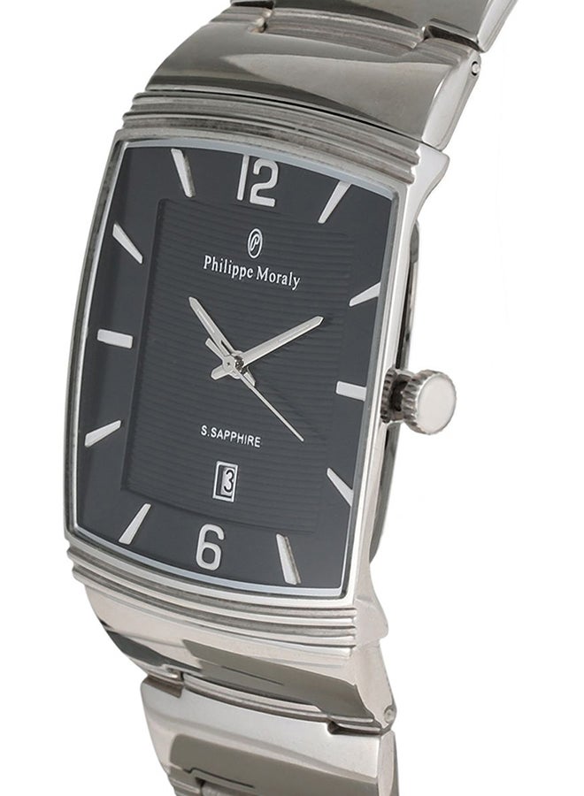 Men's Analog Rectangle Wrist Watch And Pen Set M1323RPV1050WB