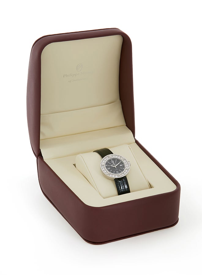 فيليب مورالي السويسرية طقم ساعة يد مستديرة بعقارب مع قلم طراز LS1156RPV1050WB women  - Image 4