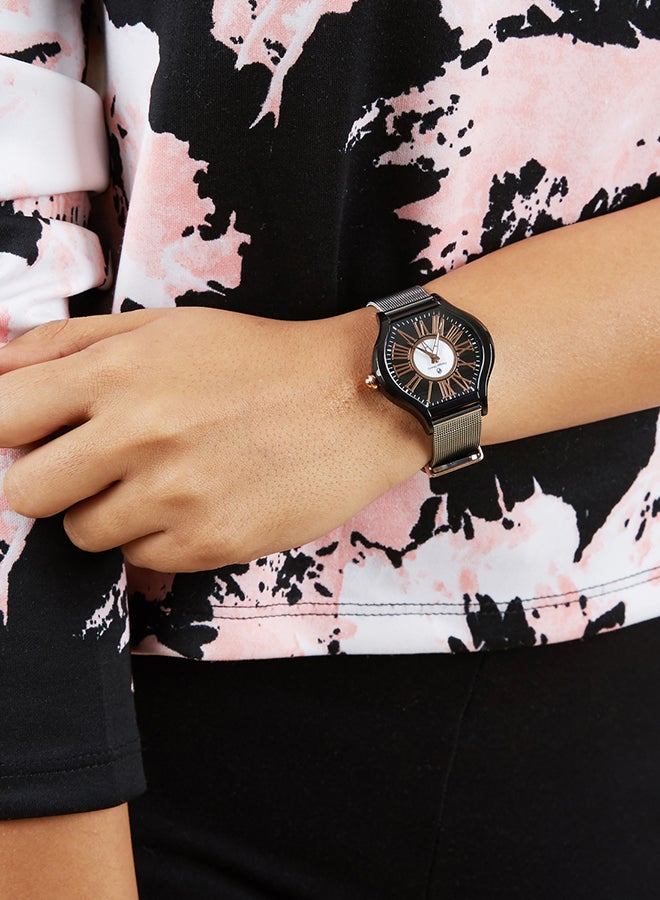 Philippe Moraly of Switzerland - Women's Analog Asymmetrical Wrist Watch And Pen Set M1612BPV1010Y - Image 1