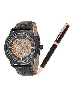 men Analog Round Wrist Watch And Pen Set LA1777BPV1050RB - v1635173334/N51494810A_2