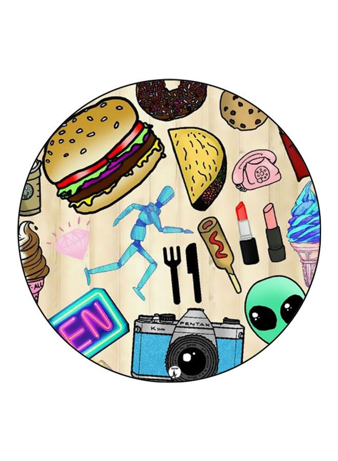 بي بي لوحة ماوس مزينة بطبعة متعدد الألوان - Image 1