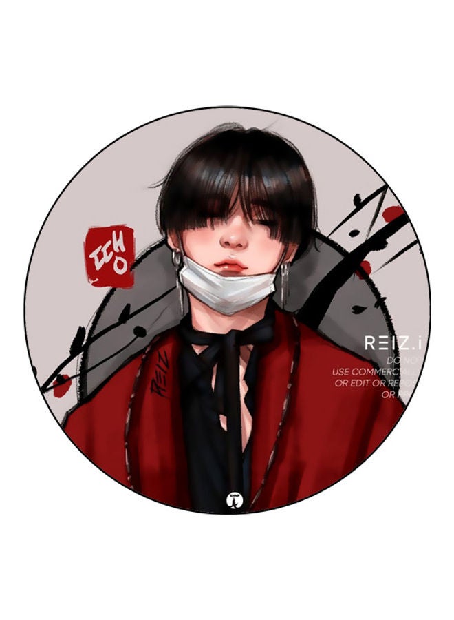 بي بي لوحة ماوس مزينة بطبعة متعدد الألوان - Image 1