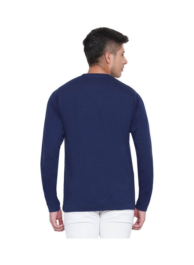 لورين سميث كنزة فضفاضة جرافيك كحلي - Image 2