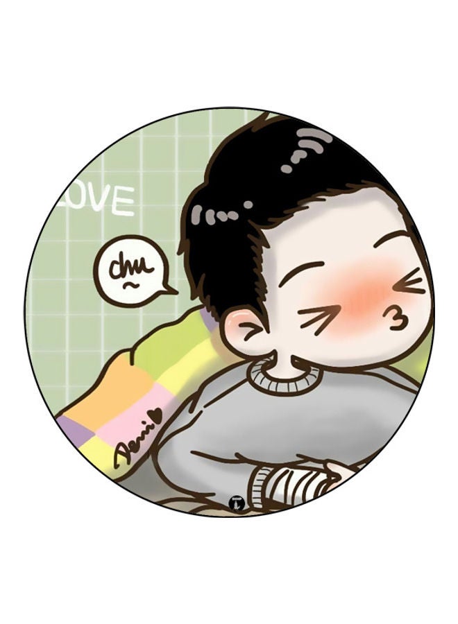 بي بي لوحة ماوس مزينة بطبعة متعدد الألوان - Image 1