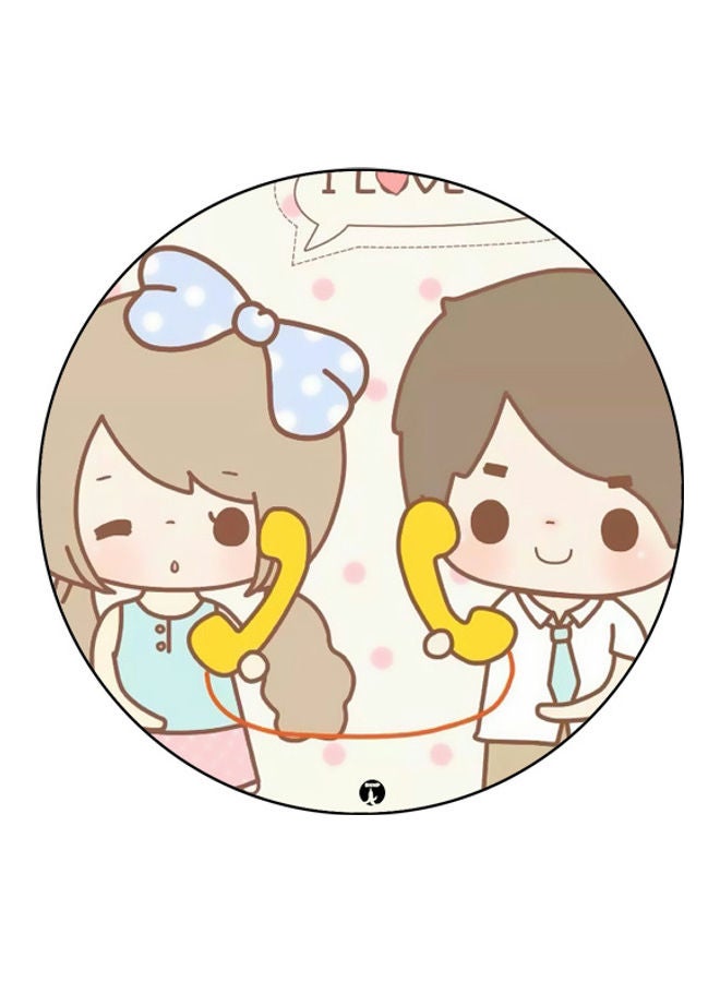 بي بي لوحة ماوس مزينة بطبعة متعدد الألوان - Image 1