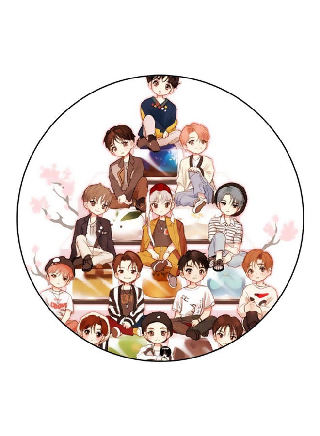 بي بي لوحة ماوس مزينة بطبعة متعدد الألوان - Image 1