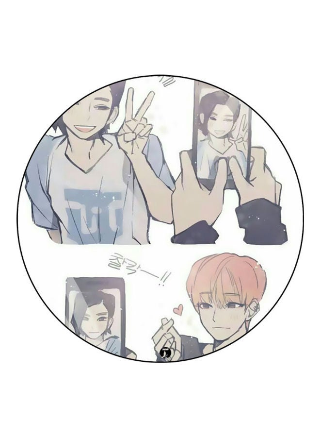 بي بي لوحة ماوس مزينة بطبعة متعدد الألوان - Image 1