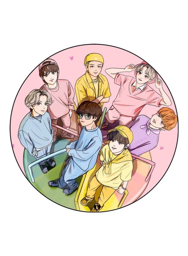 بي بي لوحة ماوس مزينة بطبعة متعدد الألوان - Image 1