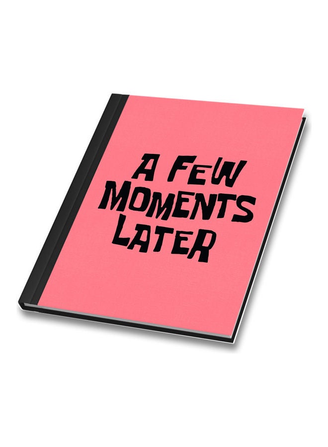 A4 Size Meme Design Hard Bind Notebook Pink