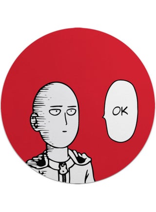 Caped Baldy Quote School Circle Shape Mouse Pad Multicolour - v1635175068/N51566679A_1