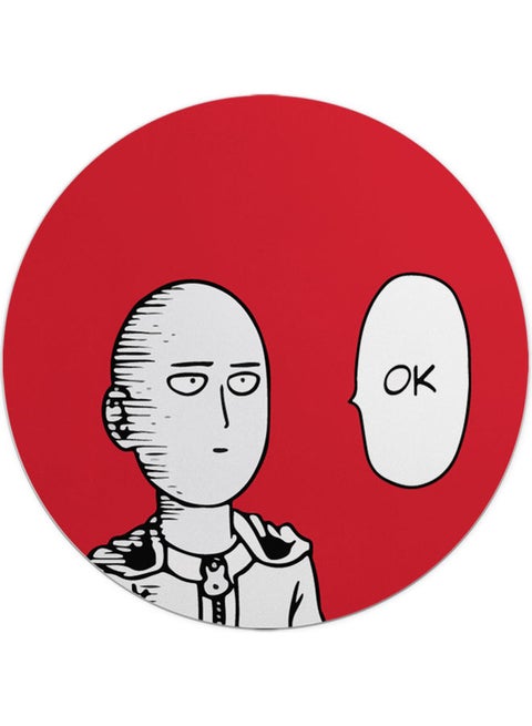 Caped Baldy Quote School Circle Shape Mouse Pad Multicolour
