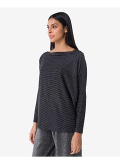 R&B Drop Shoulder Top Black  - Image 3