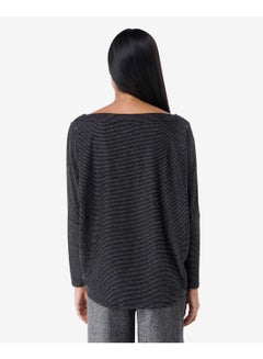 R&B Drop Shoulder Top Black  - Image 2