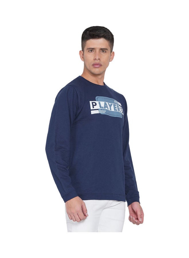 لورين سميث كنزة فضفاضة جرافيك كحلي/أزرق داكن - Image 3