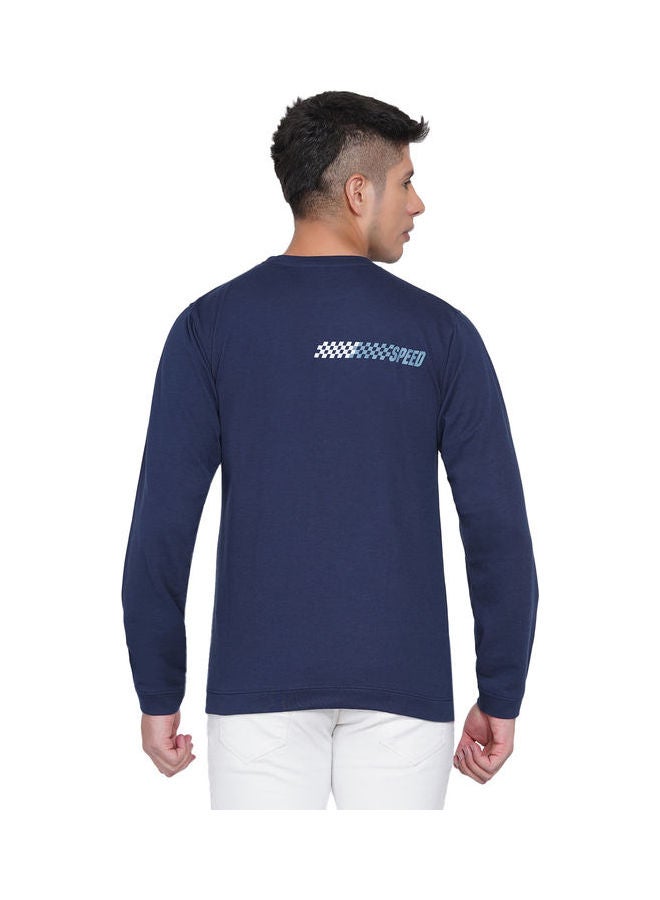 لورين سميث كنزة فضفاضة جرافيك كحلي/أزرق داكن - Image 2