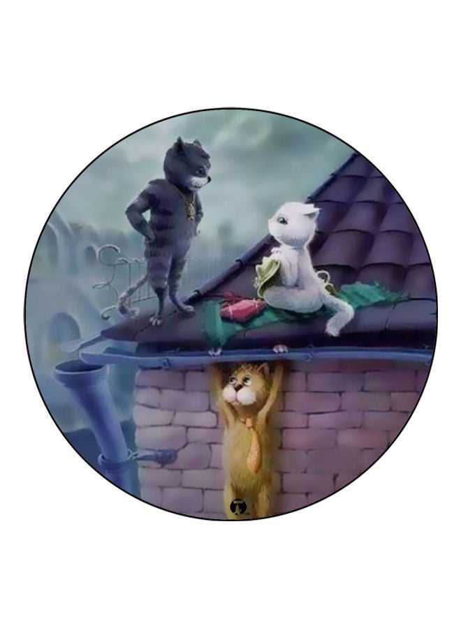 بي بي لوحة ماوس مزينة بطبعة متعدد الألوان - Image 1