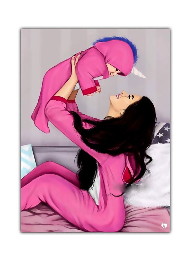 بي بي لوحة ماوس مزينة بطبعة متعدد الألوان - Image 1