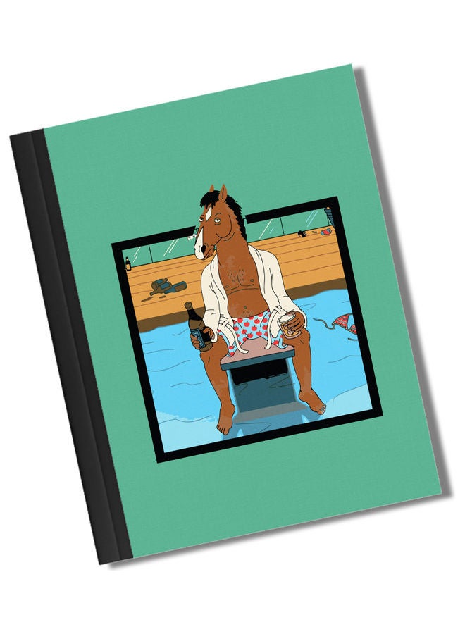 LIT - A5 Size Bojack Horseman In Shorts Hard Bind Notebook Multicolour - Image 1