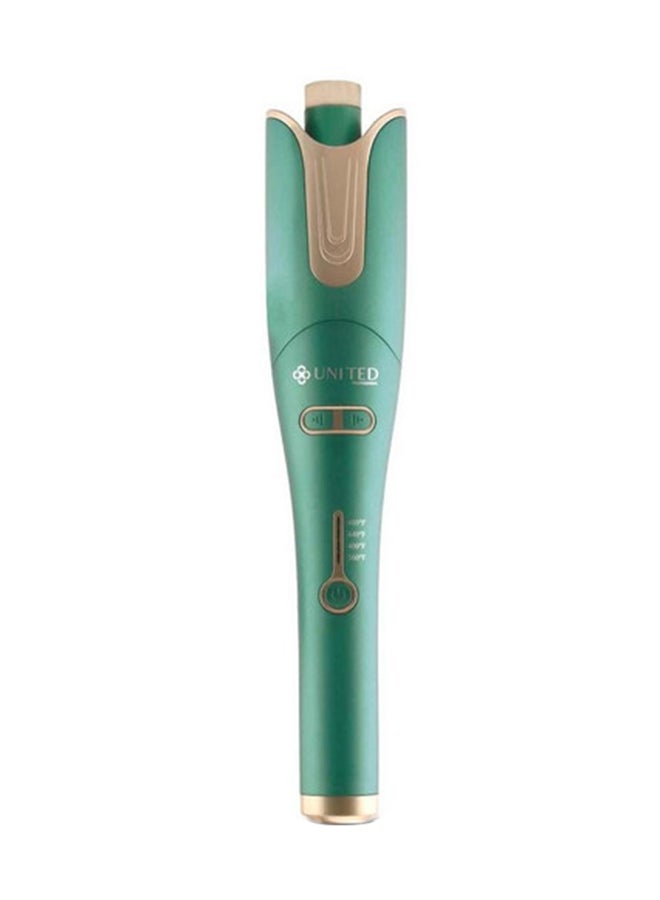 United Hair Curler With Digital Temp Display And Ceramic Heat Technology Green/Gold 450grams - Image 1