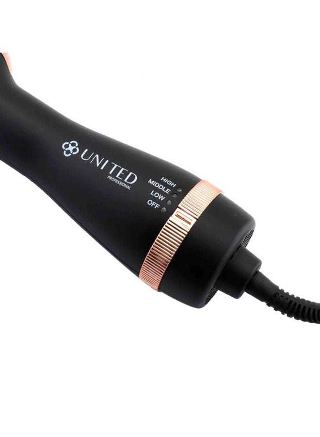 United Hair Styler With 3 Speed Function Black/Gold 450grams  - Image 4