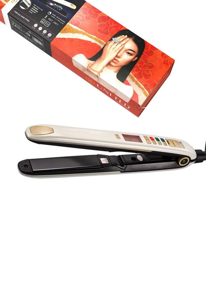 United Hair Straightener White/Gold 450grams - Image 3